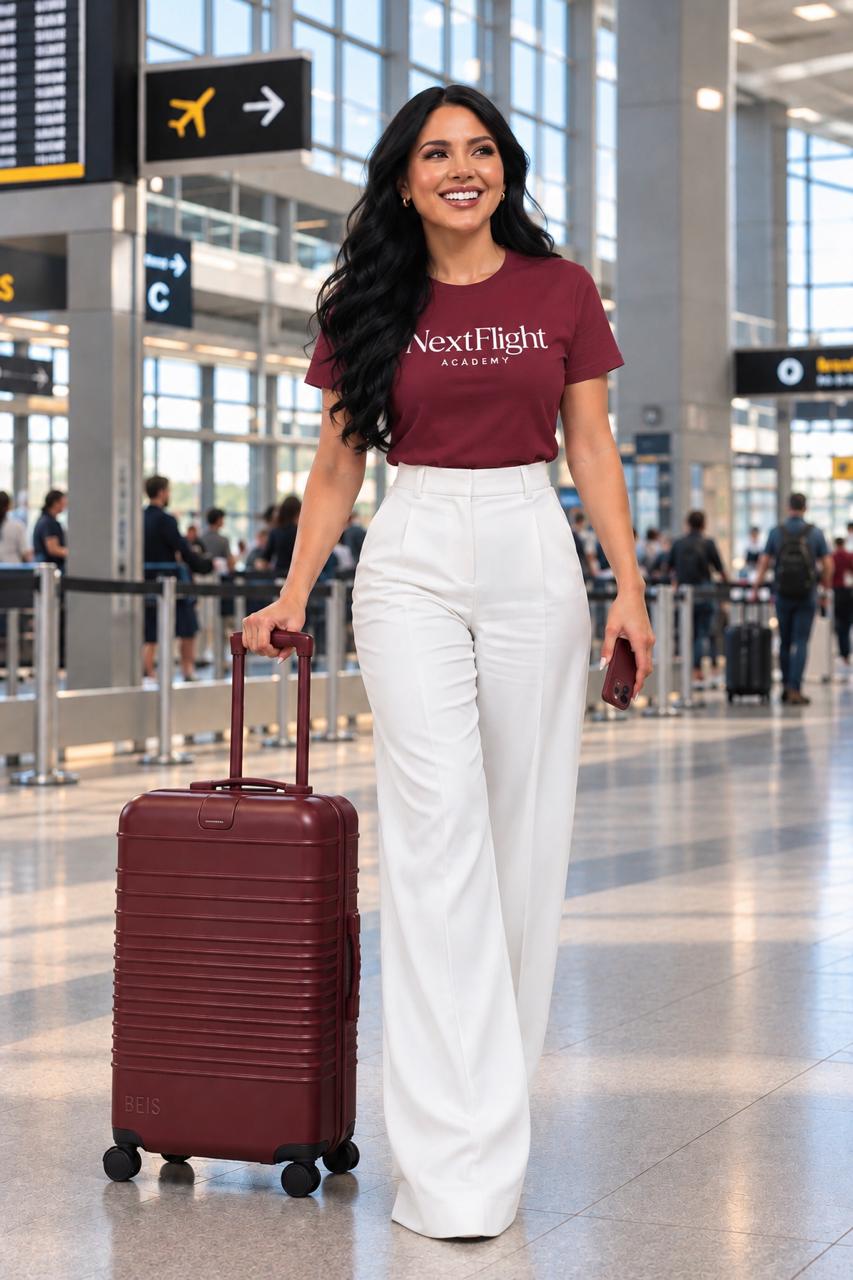 Franela vinotinto Next Flight Academy