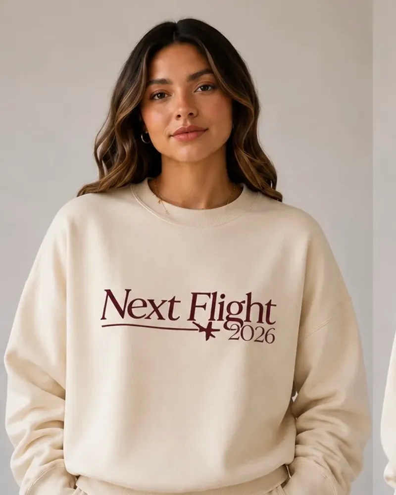 Sweater beige Next Flight Academy con vaso de obsequio