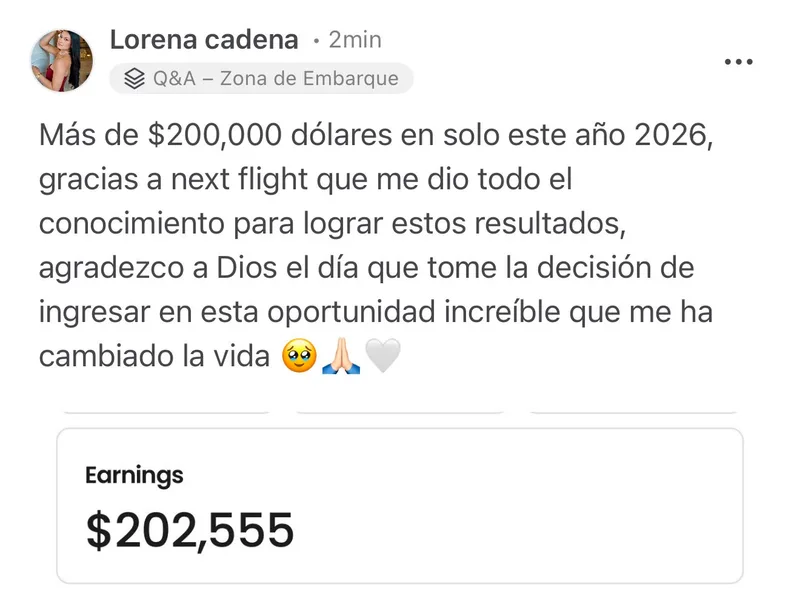 Testimonio de una miembro de NextFlight Academy
